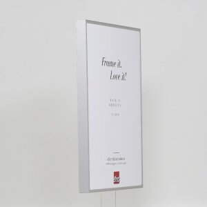 Efektný hliníkový rám na obrazy Quadro 59,4x84,1 cm strieborný číre sklo