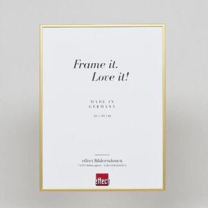 Efektný hliníkový rám na obrazy Quadro 59,4x84,1 cm zlaté číre sklo