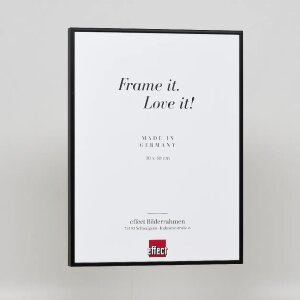 Efektný hliníkový rám na obrazy Quadro 59,4x84,1 cm čierne číre sklo