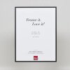 Efektný hliníkový rám na obrazy Quadro 59,4x84,1 cm čierne číre sklo