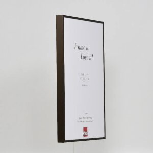 Efektný hliníkový rám na obrazy Quadro 59,4x84,1 cm bronzové číre sklo
