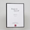 Efektný hliníkový rám na obrazy Quadro 59,4x84,1 cm čierny s vysokým leskom a čírym sklom