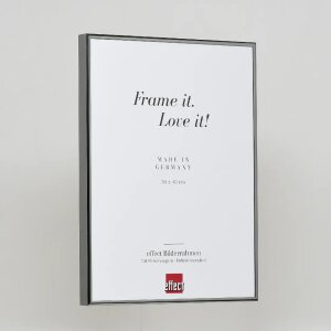 Efektný hliníkový rám na obrazy Quadro 59,4x84,1 cm starožitná strieborná číre sklo
