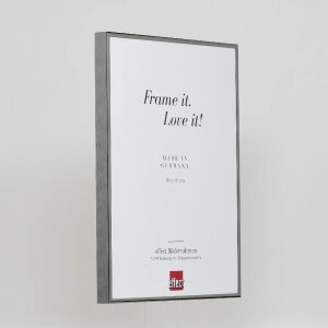 Efektný hliníkový rám na obrazy Quadro 59,4x84,1 cm starožitná strieborná číre sklo