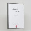 Efektný hliníkový rám na obrazy Quadro 59,4x84,1 cm starožitná strieborná číre sklo