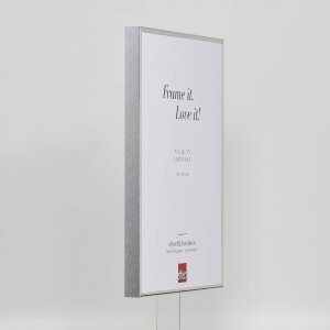 Efektný hliníkový rám na obrazy Quadro 61x91,5 cm strieborný vysoký lesk číre sklo