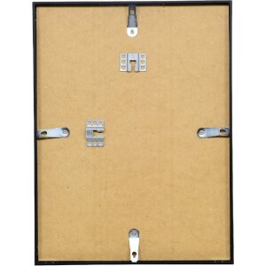 Effect Bilderrahmen Aluminium Serie 1 Klarglas schwarz 40 x 50 cm