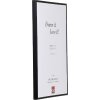 Effect Bilderrahmen Aluminium Serie 1 Klarglas schwarz 60 x 60 cm