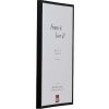 Effect Aluminium Bilderrahmen Serie 2 Klarglas schwarz 20x25 cm