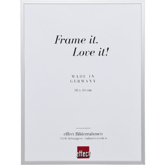 Effect Aluminium Bilderrahmen Serie 2 Klarglas silber 25x80 cm