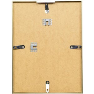 Effect Aluminium-Bilderrahmen Serie 2 Klarglas gold 28x35 cm