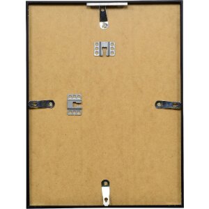 Effect Aluminium-Bilderrahmen Serie 2 Klarglas schwarz 29,7x42 cm