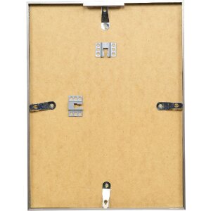 Effect Aluminium Bilderrahmen Serie 2 Klarglas grau gebürstet 14,8x21 cm