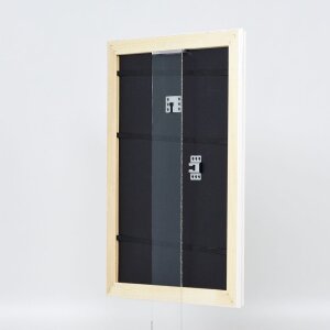 Efekt drevený barokový rám profil 37 biely 7x10 cm normálne sklo