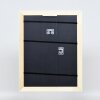Efekt drevený barokový rám profil 37 biely 7x10 cm normálne sklo