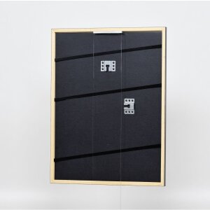 Efektný rám na obrazy z masívneho dreva profil 39 čierny 25x70 cm normálne sklo