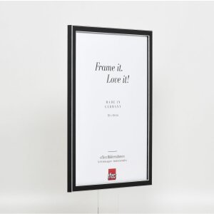 Efektný rám na obrazy z masívneho dreva profil 39 čierny 25x70 cm normálne sklo