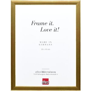 Effect Holz Bilderrahmen Profil 43 gold 20x28 cm Normalglas