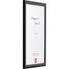 Effect Holz-Bilderrahmen Profil 43 schwarz hochglanz 40x60 cm
