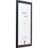 effect Holz-Bilderrahmen Profil 43 schwarz 45x60 cm Normalglas