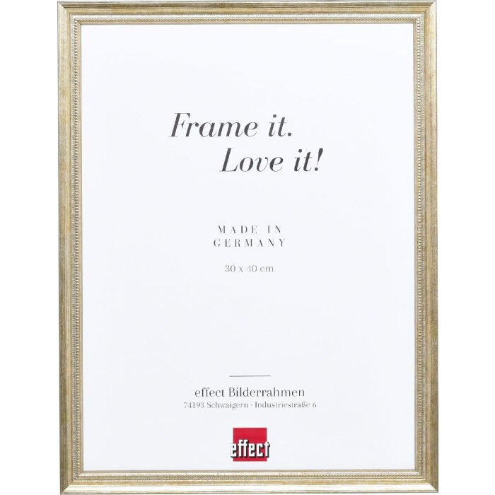 Effect Holzrahmen Profil 48 gold 21x28 cm Klarglas
