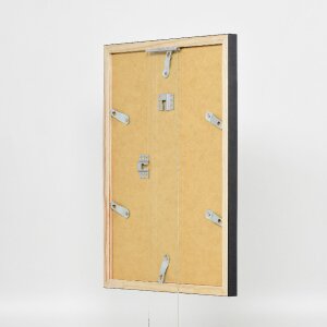 Effect Holzrahmen Profil 48 silber 25x35 cm Klarglas