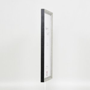Effect Holzrahmen Profil 48 silber 25x35 cm Klarglas