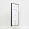 Effect Holzrahmen Profil 48 silber 35x50 cm Klarglas