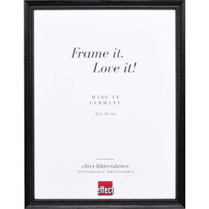 Effect Holzrahmen Profil 48 schwarz 14,8x21 cm Klarglas