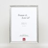 Effect Holzrahmen Profil 48 silber 10,5x14,8 cm Klarglas