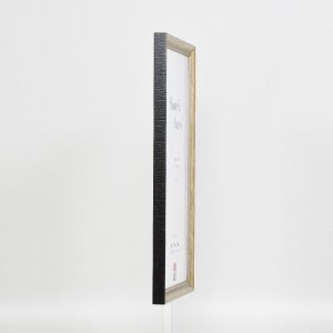 Effect Holzrahmen Profil 48 gold 30,5x91,5 cm Klarglas