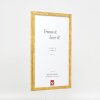 Effect Holzrahmen Profil 51 antikgold 25x60 cm Klarglas 0510-2560-04