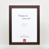 Efektný drevený obrazový rám profil 52 tmavohnedý 7x10 cm normálne sklo