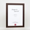 Efektný drevený obrazový rám profil 52 tmavohnedý 7x10 cm normálne sklo