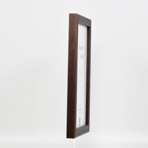 Efektný drevený obrazový rám profil 52 tmavohnedý 25x80 cm normálne sklo