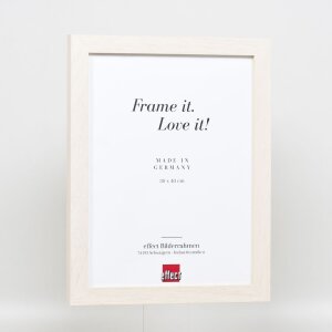 Efekt drevený rám na obrazy profil 52 biely 50x50 cm normálne sklo