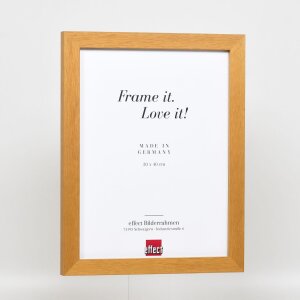 Efektný drevený rám na obrazy profil 52 dubový 70x70 cm normálne sklo
