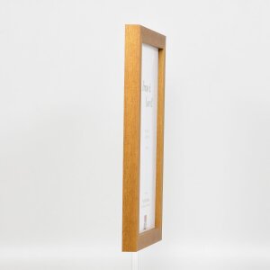 Efektný drevený rám na obrazy profil 52 dubový 70x70 cm normálne sklo