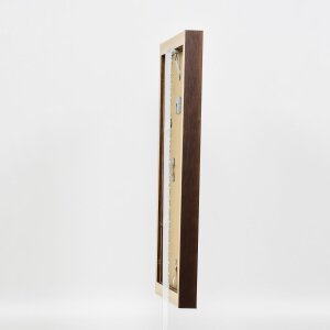 Efekt drevený rám na obraz profil 52 tmavohnedý 30,5x91,5 cm normálne sklo