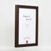 Efekt drevený rám na obraz profil 52 tmavohnedý 30,5x91,5 cm normálne sklo