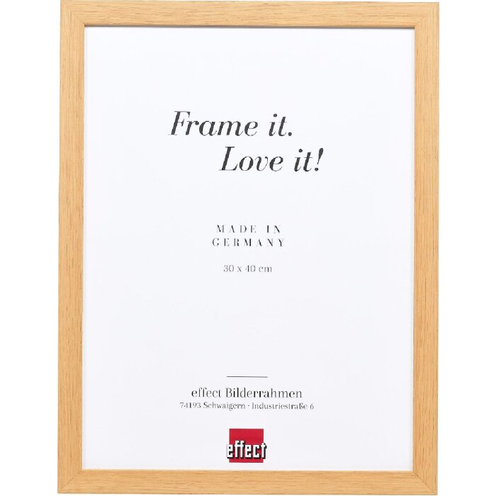 Effect Holzrahmen Profil 54 Eiche 13x13 cm Klarglas