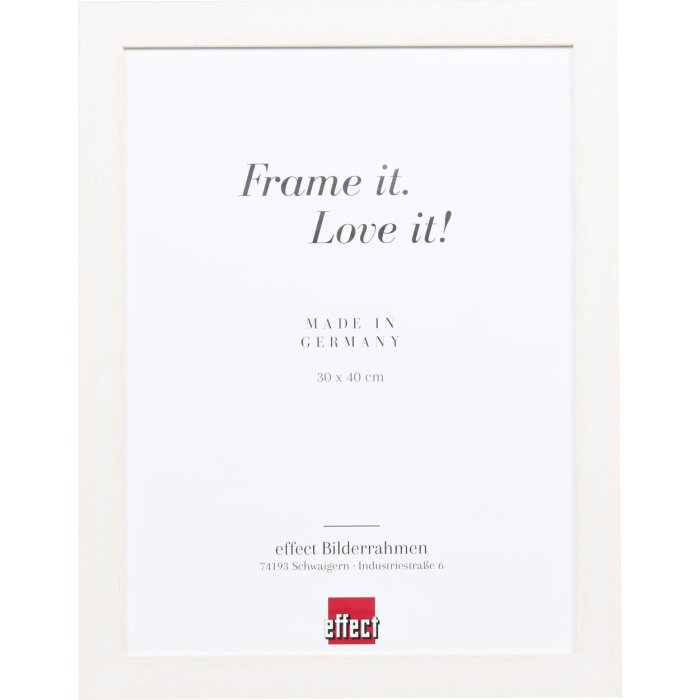 Efekt drevený rám obrazu profil 55 biely 62x93 cm normálne sklo