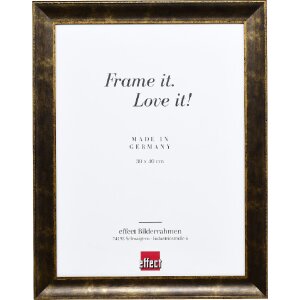 Effect Holzrahmen Profil 68 Schwarz 18x24 cm mit Klarglas