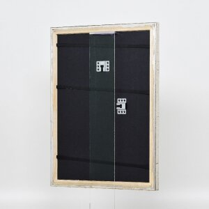 Efekt drevený rám na obraz profil 85 strieborný 40x50 cm normálne sklo