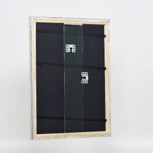 Efekt drevený rám na obraz profil 85 strieborný 40x50 cm normálne sklo