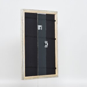 Efekt drevený rám na obraz profil 85 strieborný 40x50 cm normálne sklo