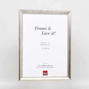 Efekt drevený rám na obraz profil 85 strieborný 40x50 cm normálne sklo