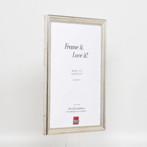 Efekt drevený rám na obraz profil 85 strieborný 40x50 cm normálne sklo