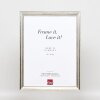 Efekt drevený rám na obraz profil 85 strieborný 40x50 cm normálne sklo