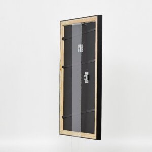 Efekt drevený rám na obrazy profil 85 čierny 59,4x84,1 cm normálne sklo